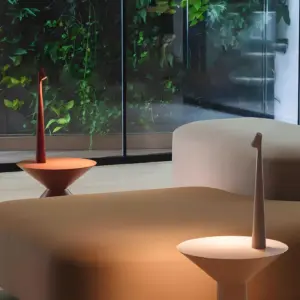 Elegant Table Lamp with Wireless Functionality