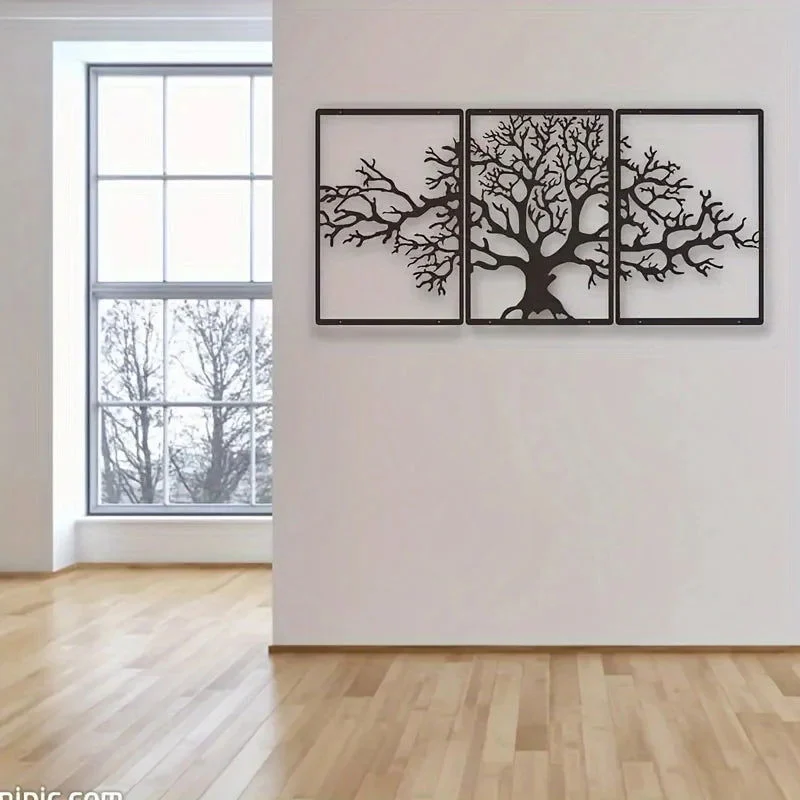 Elegant Tree Metal Wall Decor -  - #tag1#