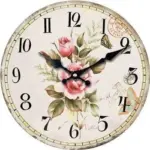 Elegant_Wall_Clock_with_Antique_Rose_Motif_-_-_tag1_-4199875 Elegant Wall Clock with Antique Rose Motif tag1