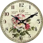Elegant_Wall_Clock_with_Antique_Rose_Motif_-_-_tag1_-4199898 Elegant Wall Clock with Antique Rose Motif tag1