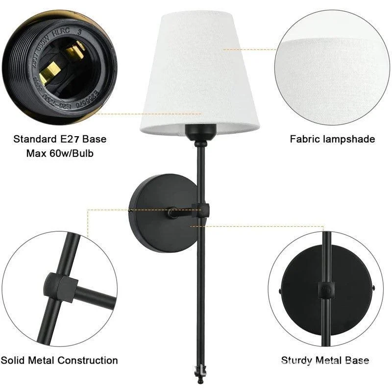 Elegant Wall Lamps Set of 2 -  - #tag1#