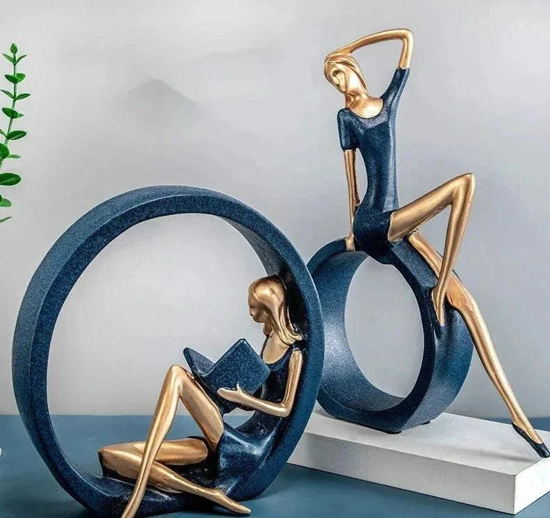 Elegant Women Reading Sculpture -  - #tag1#