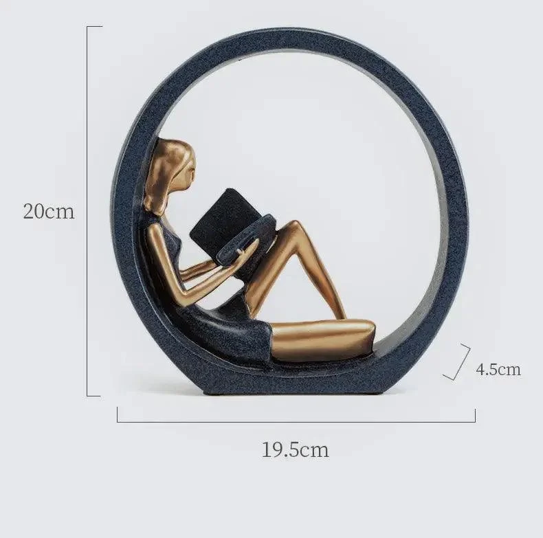 Elegant Women Reading Sculpture -  - #tag1#
