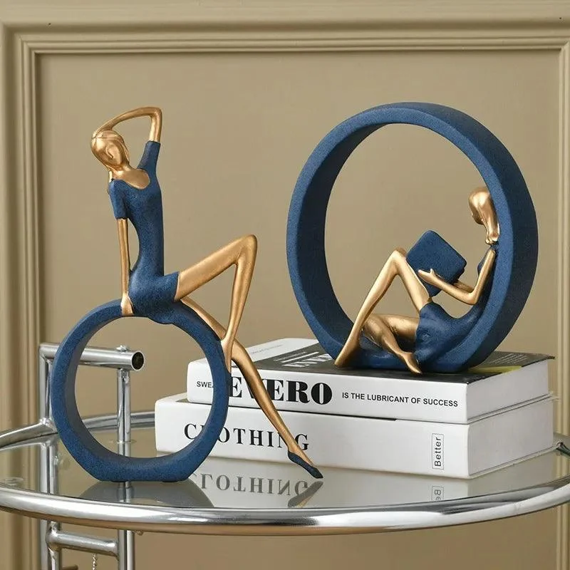 Elegant Women Reading Sculpture -  - #tag1#