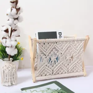 Elegant Woven Macrame Rack