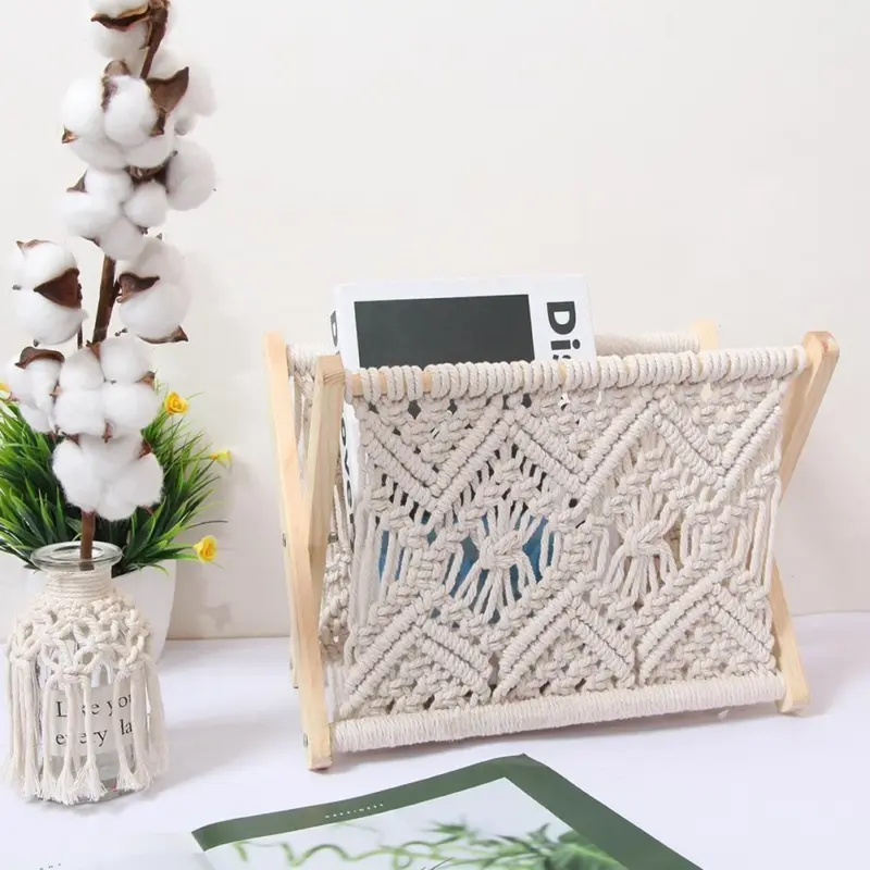Elegant Woven Macrame Rack tag1