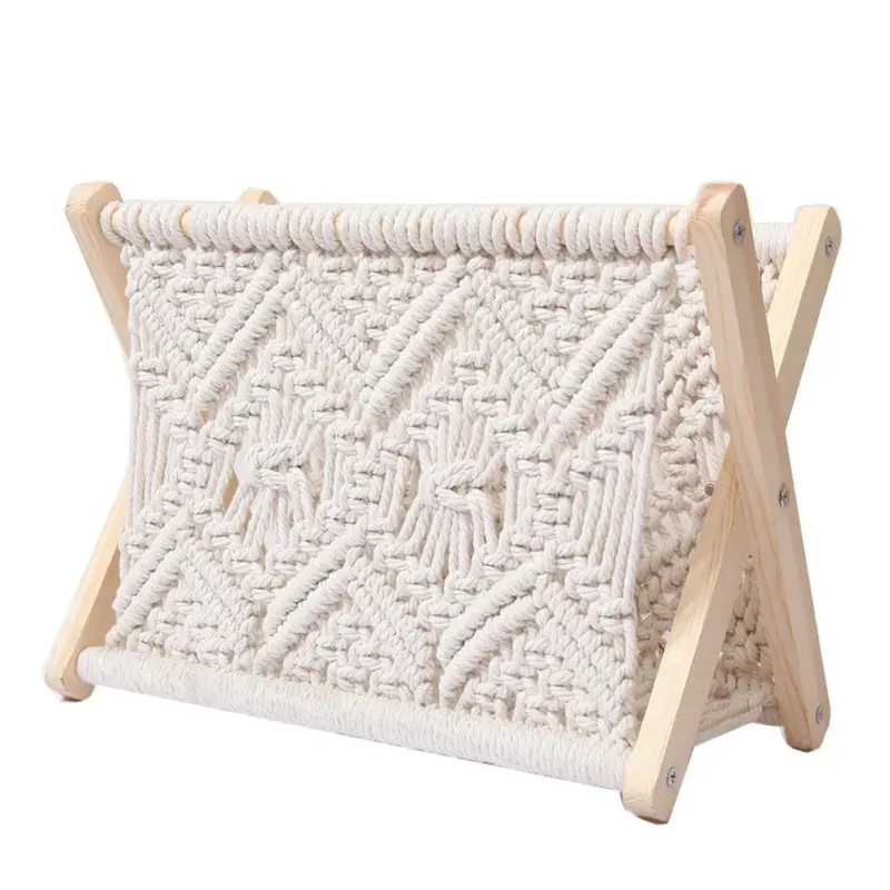 Elegant Woven Macrame Rack tag1