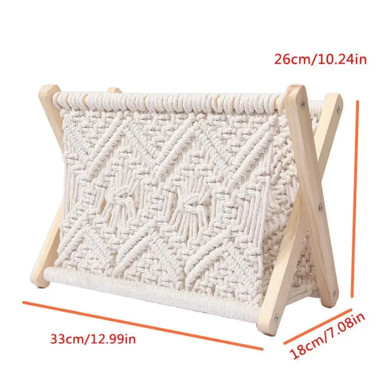 Elegant Woven Macrame Rack tag1