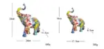 Elephant Modern Art Colorful Sculptures and Statues Resin Crafts Home Decor