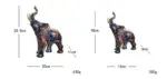 Elephant Modern Art Colorful Sculptures and Statues Resin Crafts Home Decor