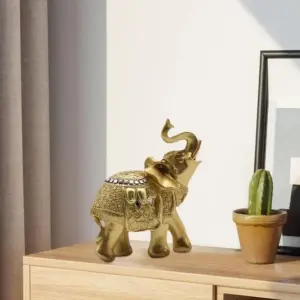 Elephant statue - Elephanta - Decorative Ornament - Resin Sculpture