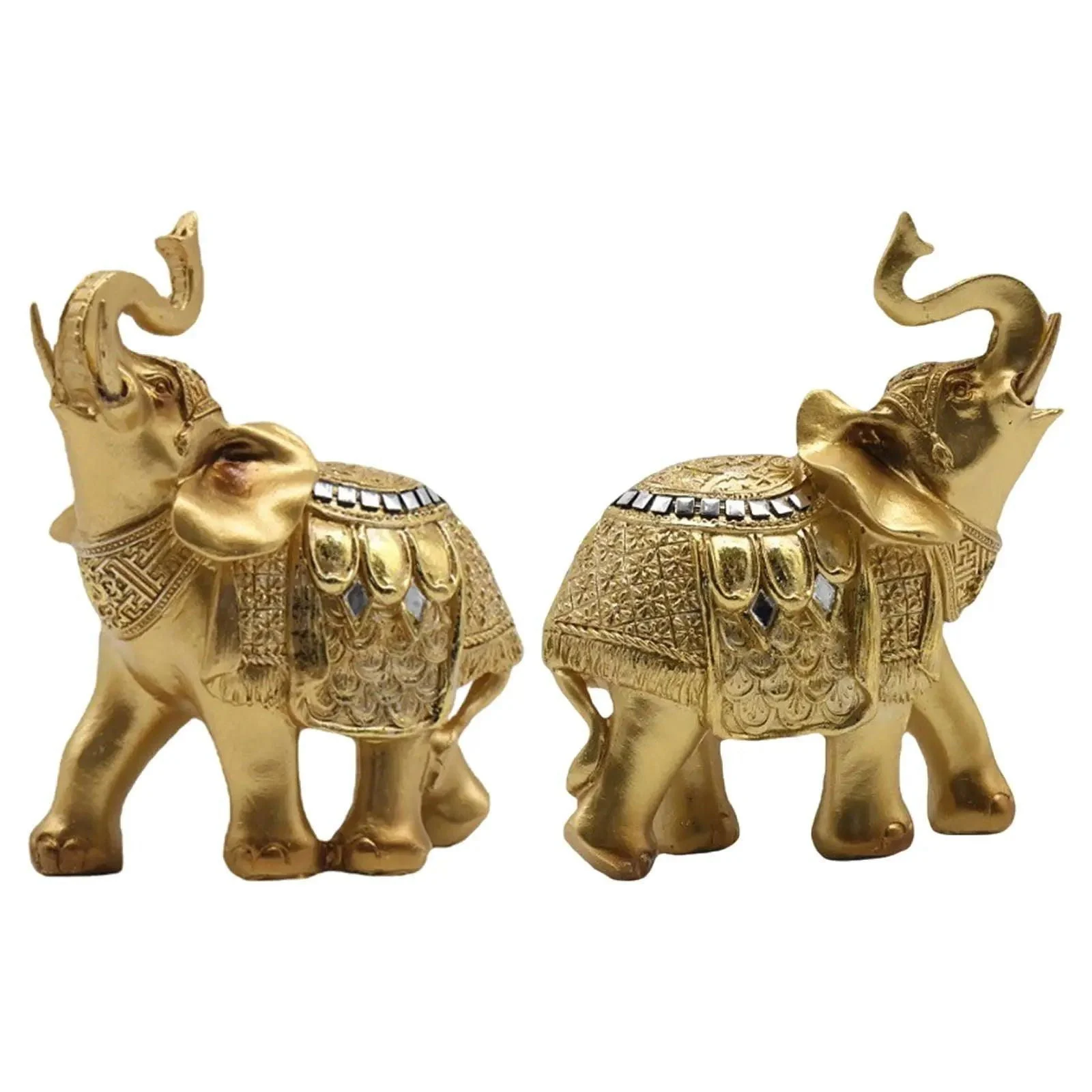 Elephant statue - Elephanta - Decorative Ornament - Resin Sculpture -  - #tag1#