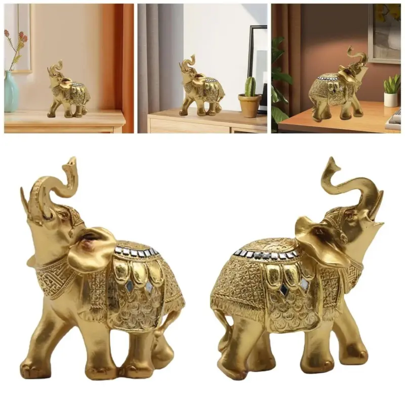 Elephant statue Elephanta Decorative Ornament Resin Sculpture tag1
