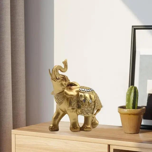 Elephant statue - Elephanta - Decorative Ornament - Resin Sculpture -  - #tag1#