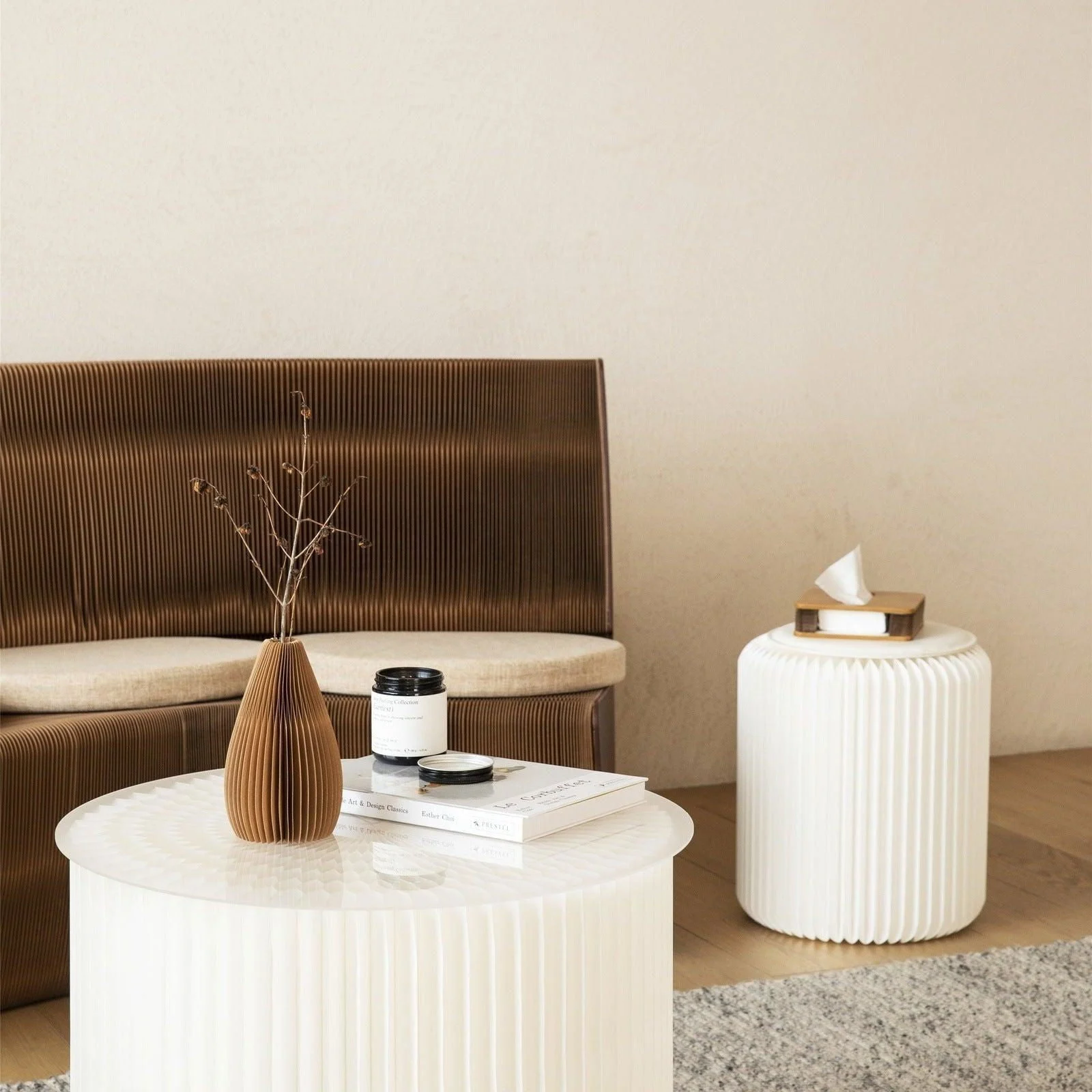 Elevate Your Floral Arrangements with Accordion Honeycomb Vase - Foldable Kraft Paper -