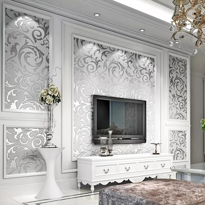 Elevate Your Home Decor with 3D Flower Embossed Wall Decals - 20.86in*393.7 Inches -  - #tag1#