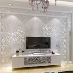 Elevate Your Home Decor with 3D Flower Embossed Wall Decals 20.86in 393.7 Inches tag1
