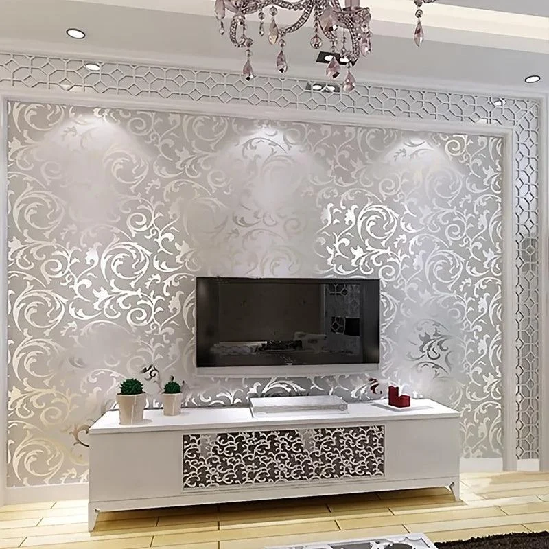 Elevate Your Home Decor with 3D Flower Embossed Wall Decals - 20.86in*393.7 Inches -  - #tag1#