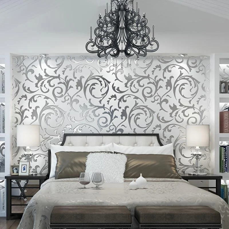 Elevate Your Home Decor with 3D Flower Embossed Wall Decals - 20.86in*393.7 Inches -  - #tag1#