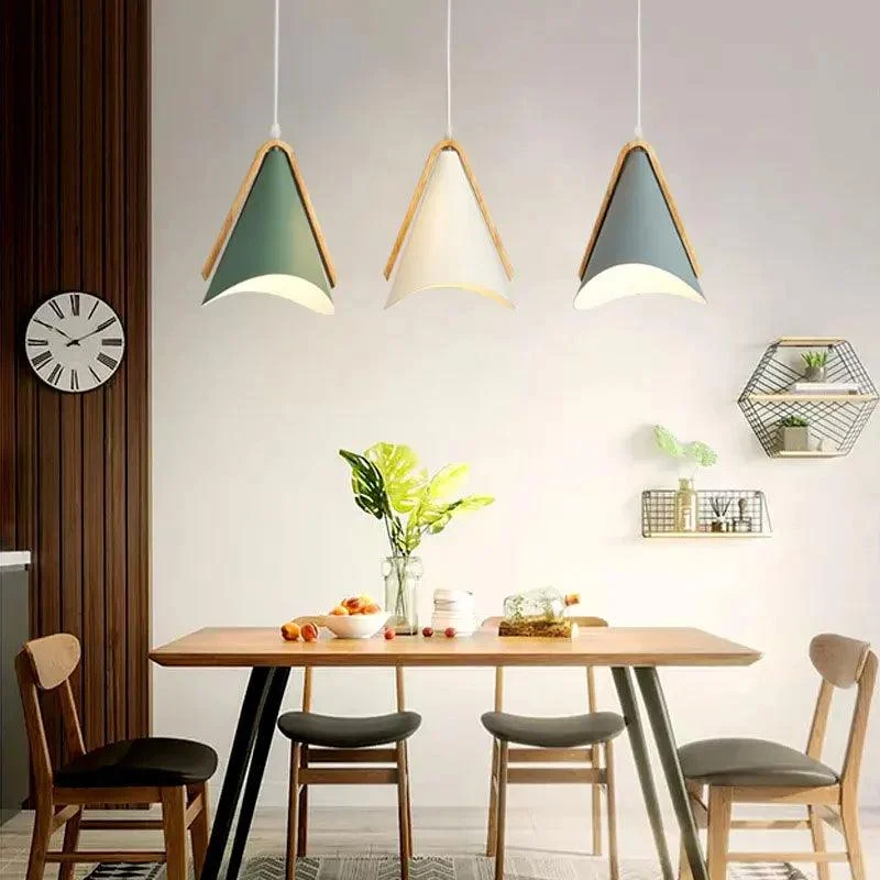 EliLicht - Modern Pendant Lamp made of Wood and Metal -  - #tag1#