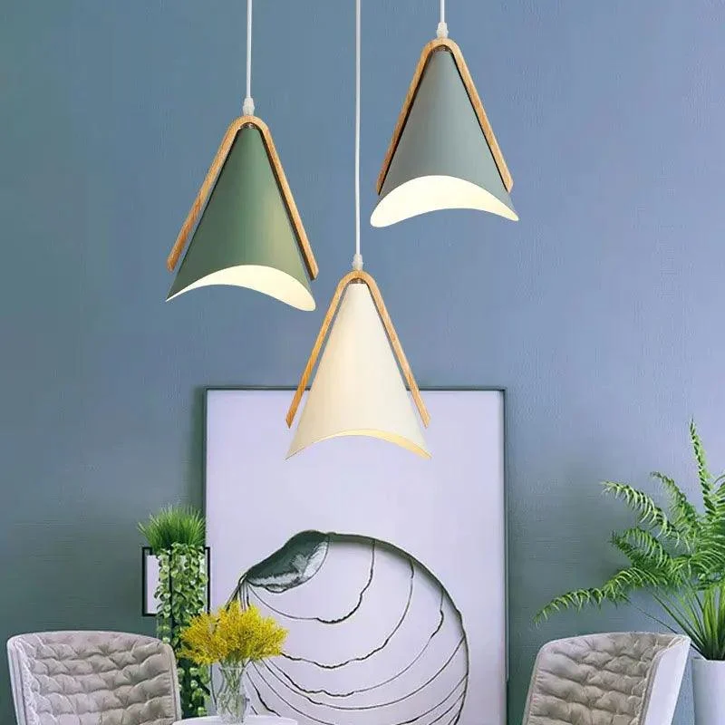 EliLicht - Modern Pendant Lamp made of Wood and Metal -  - #tag1#