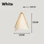 EliLicht Modern Pendant Lamp made of Wood and Metal tag1