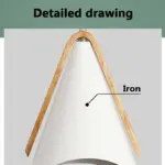 EliLicht Modern Pendant Lamp made of Wood and Metal tag1