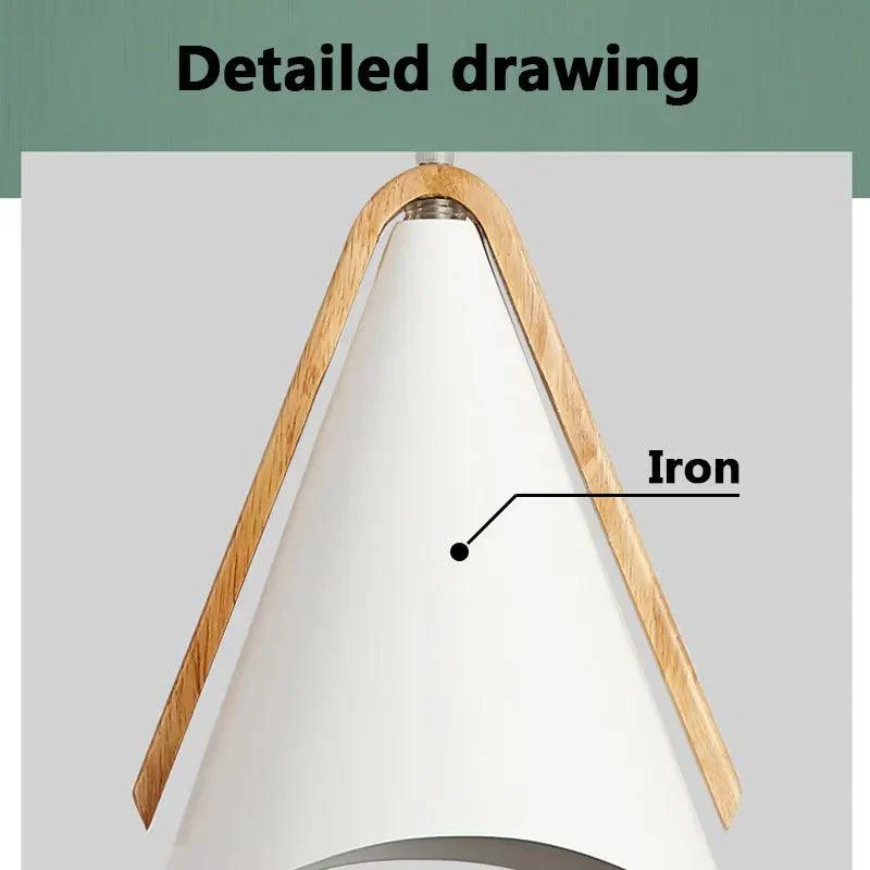 EliLicht - Modern Pendant Lamp made of Wood and Metal -  - #tag1#