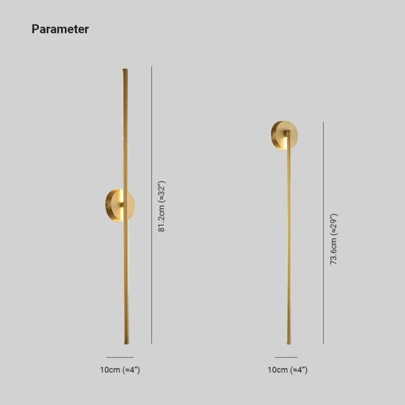 Elias Modern Linear LED Wall Light Gold Indoor Metal Bathroom tag1