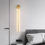 Elias Modern Linear LED Wall Light Gold Indoor Metal Bathroom tag1