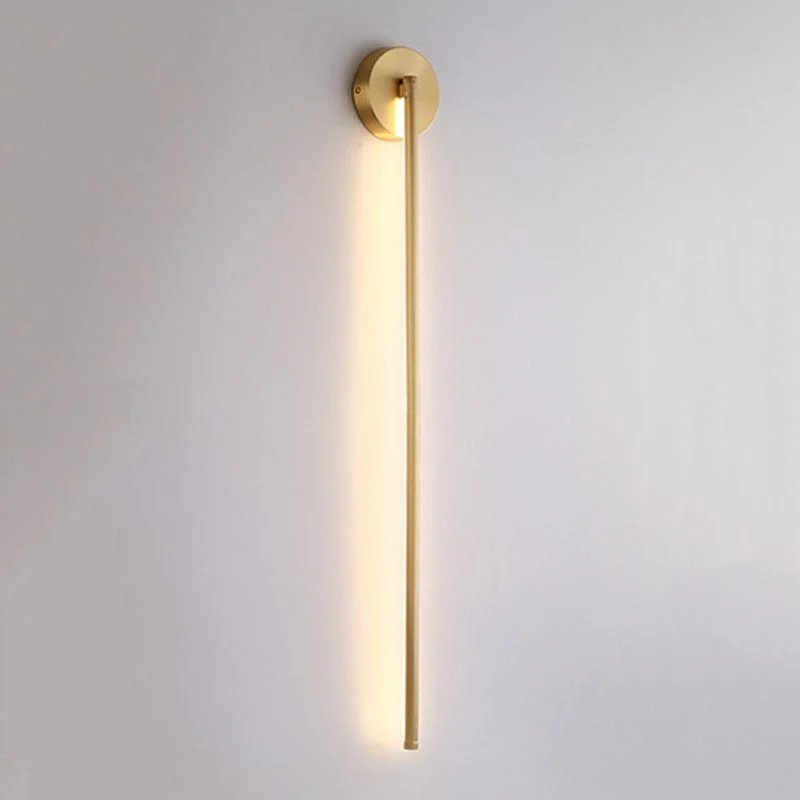 Elias Modern Linear LED Wall Light Gold, Indoor, Metal, Bathroom -  - #tag1#