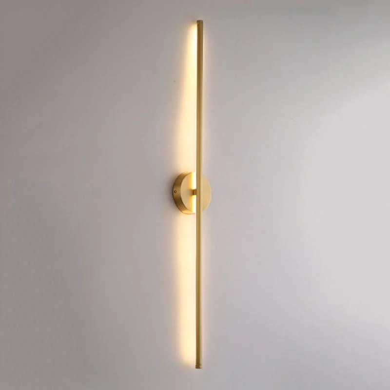 Elias Modern Linear LED Wall Light Gold, Indoor, Metal, Bathroom -  - #tag1#