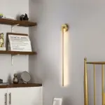 Elias Modern Linear LED Wall Light Gold Indoor Metal Bathroom tag1