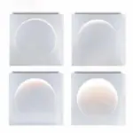 Elif Modern LED Wall Lamp Square Moon Indoor White Metal tag1
