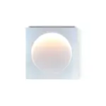 Elif Modern LED Wall Lamp Square Moon Indoor White Metal tag1