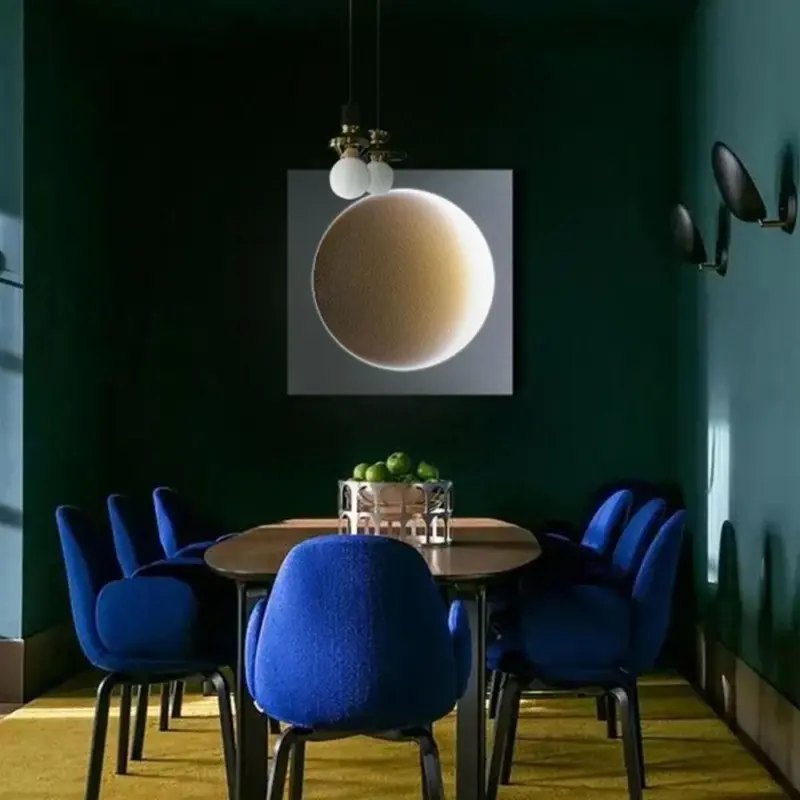 Elif Modern LED Wall Lamp Square Moon Indoor White Metal tag1