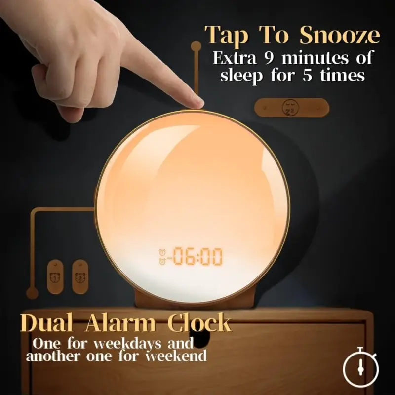 Elliptical Sunrise Alarm Clock tag1