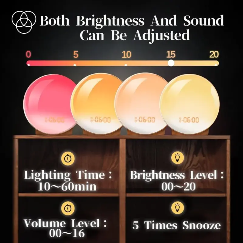 Elliptical Sunrise Alarm Clock tag1