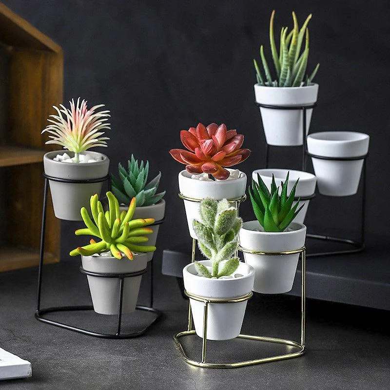 Elora - Modern 3 in 1 Pottery Planters -  - #tag1#