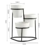Elora Modern 3 in 1 Pottery Planters tag1