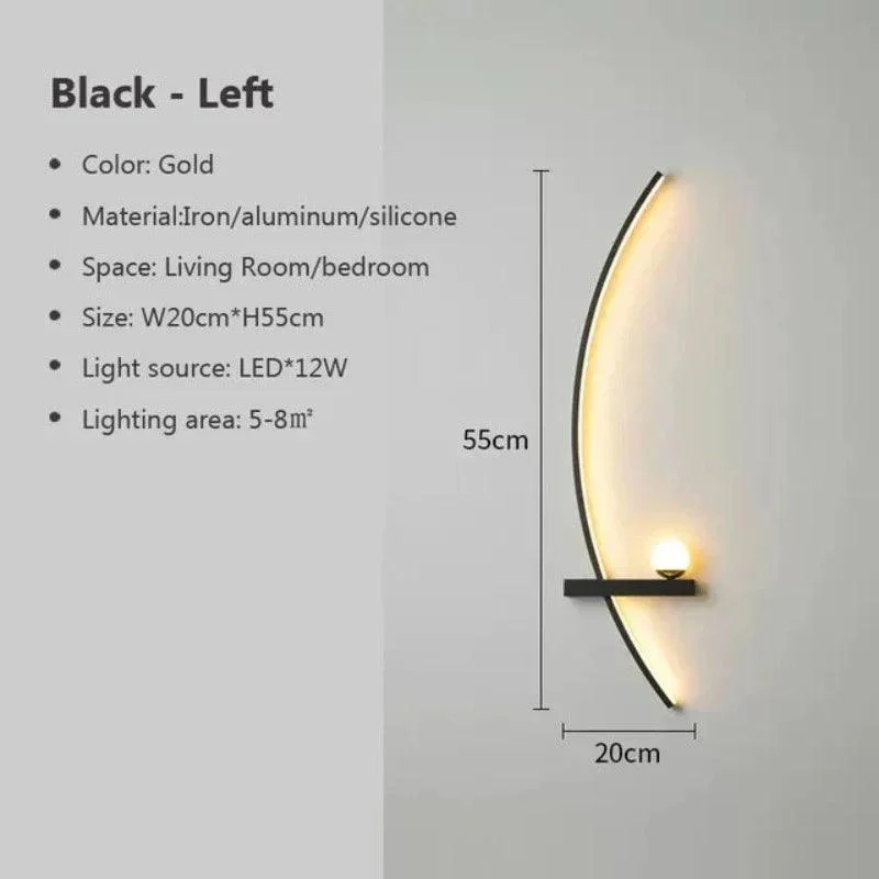 ElysianElegance - LED Wall Lamp with Remote Control -  - #tag1#