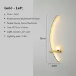 ElysianElegance LED Wall Lamp with Remote Control tag1