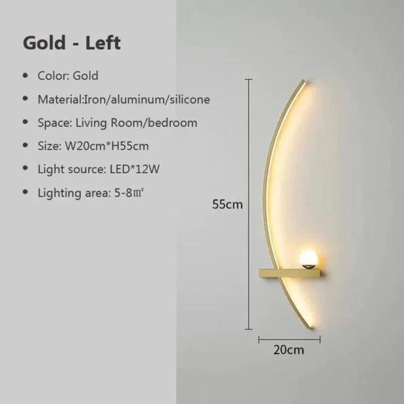 ElysianElegance - LED Wall Lamp with Remote Control -  - #tag1#