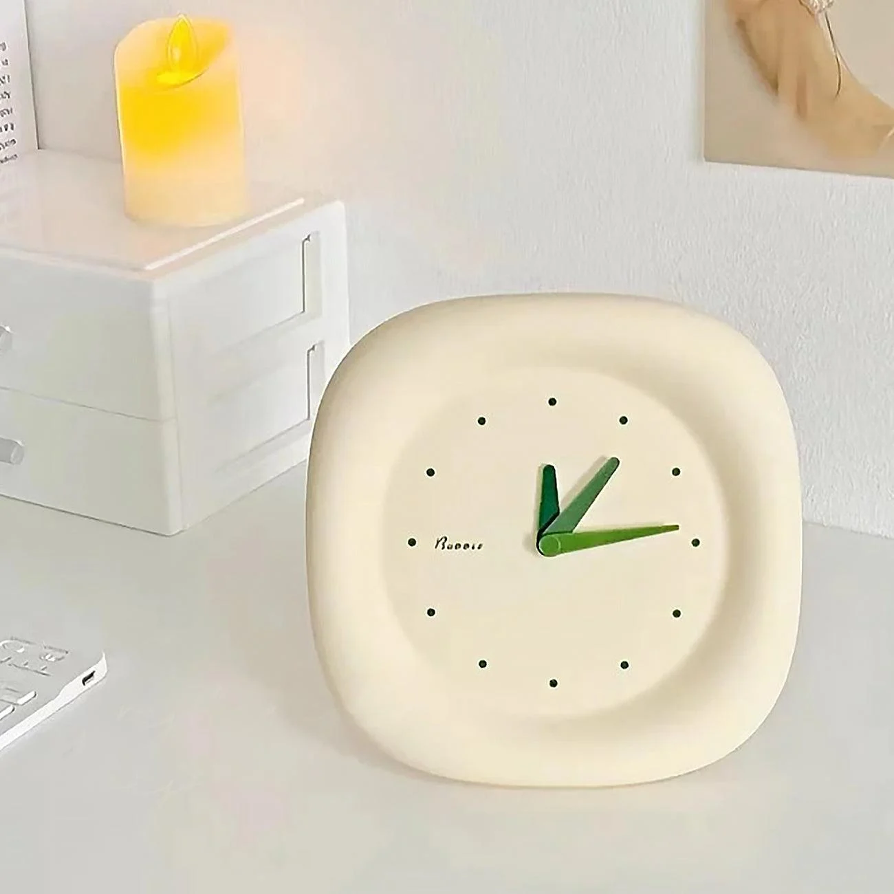 Emboss Minimalistic Wall & Shelf Clock -