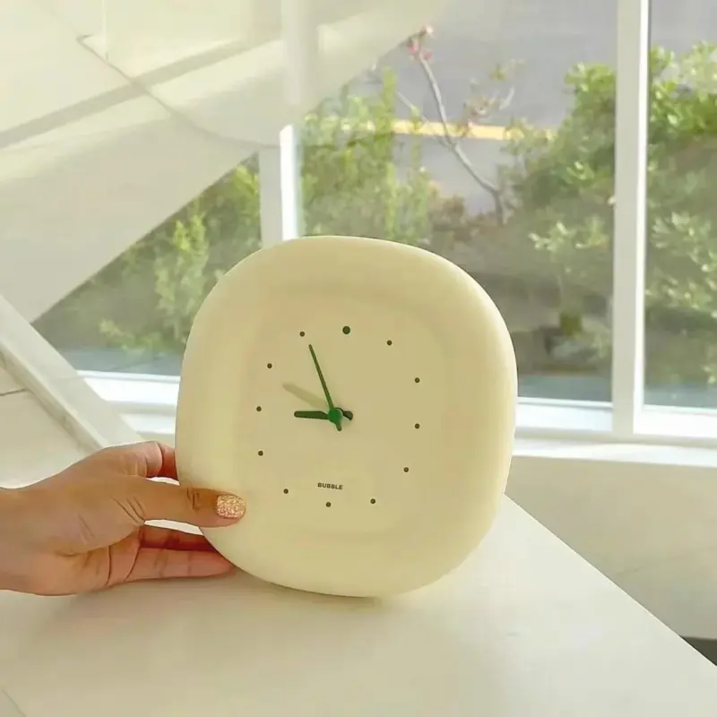 Emboss Minimalistic Wall Shelf Clock