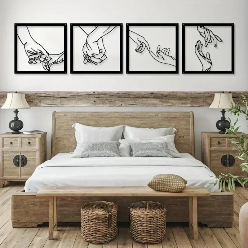 Embrace Hands Metal Wall Art tag1