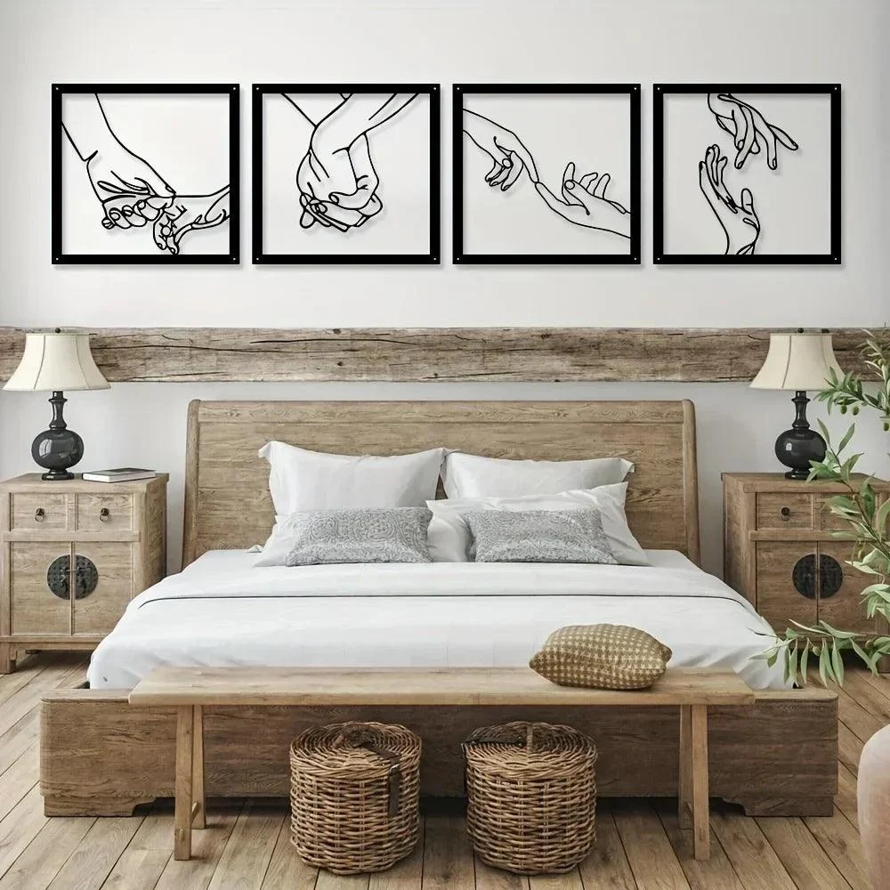 Embrace Hands Metal Wall Art -  - #tag1#