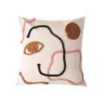 Embroidered Cotton Cushion Cover tag1