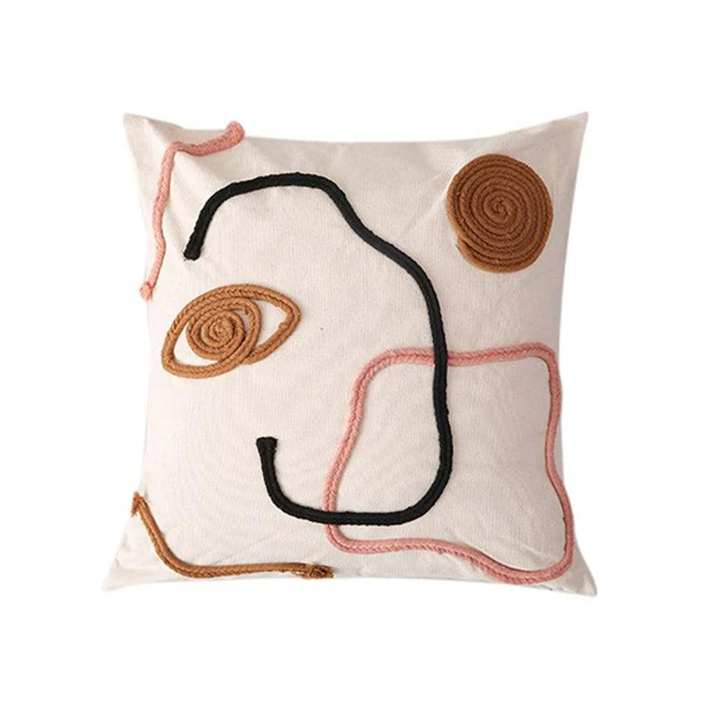 Embroidered Cotton Cushion Cover -  - #tag1#