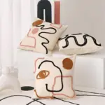Embroidered Cotton Cushion Cover tag1
